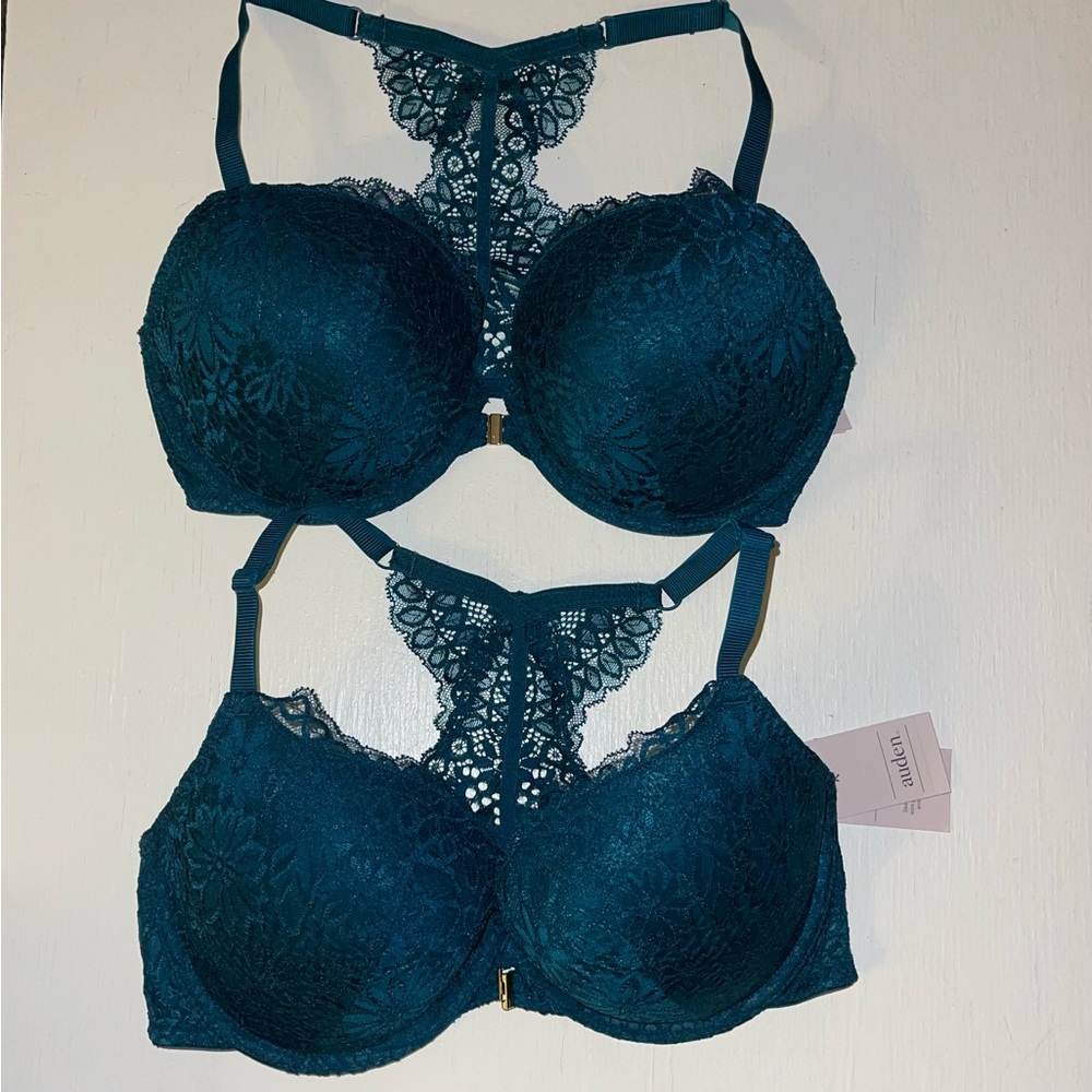 Auden Teal Lace Bra